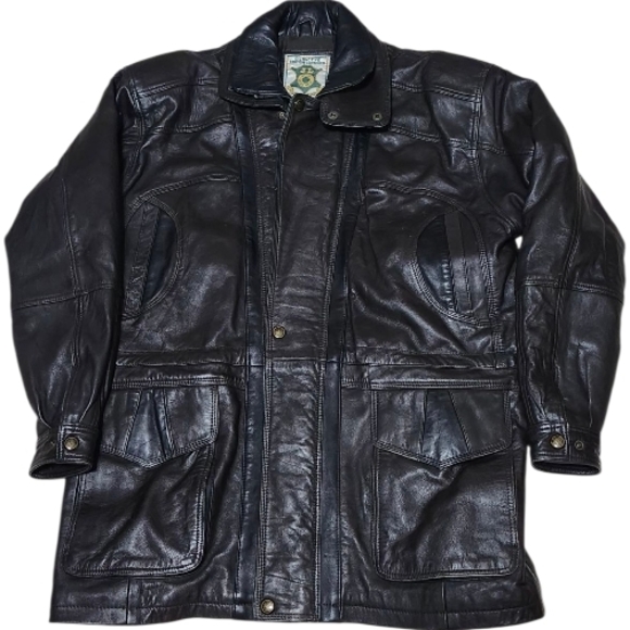 Vintage JL Just Leather – Real Leather Jacket (Size XL) - Picture 2 of 8